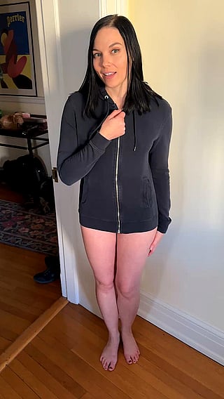Unzipping: A Goth MILF Striptease'