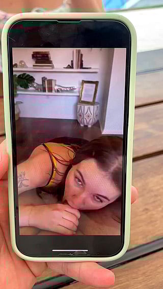 Summer Stone Gets Caught with a Cock in Her Mouth - Amateur, Big Dick, Blowjob, Boobs, Brunette, Cute, Homemade, NSFW, OnlyFans'