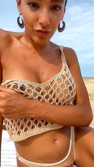 36-Year-Old Brunette Latina's Exclusive OnlyFans Offer: Get Fully Explored Boobs for Only $4 for the Next 30 Fans!'