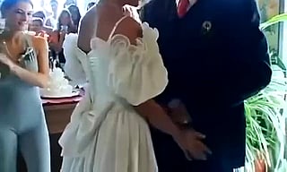 Wedding Day Gone Wild: Couple Gets Busy on the Dance Floor'