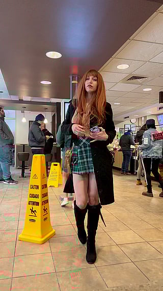 Hotwife Flashing Boobs in Public'