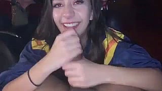 College Girl Gets Cum in Mouth'