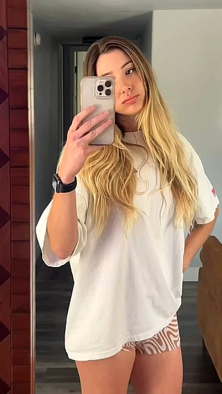 Your First Thought: Blonde Amateur with Small Tits and Long Hair'