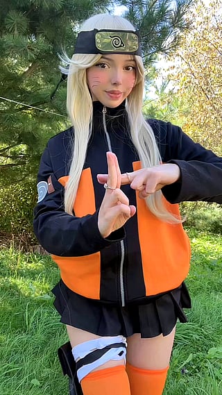 Naruto Fan Gets Naughty in the Outdoors'