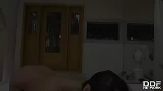 Angela White's Big Tits Blowjob Skills'