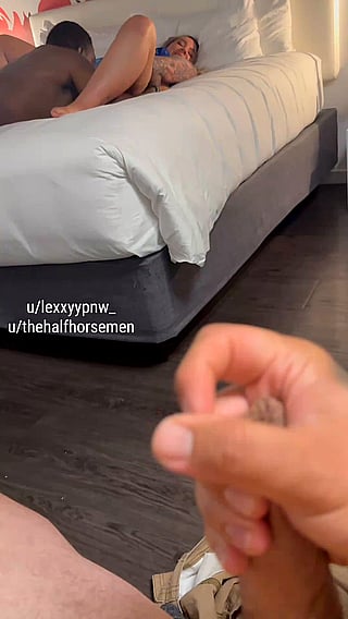 Watching my husband stroke his cock while I watch is a major turn on'