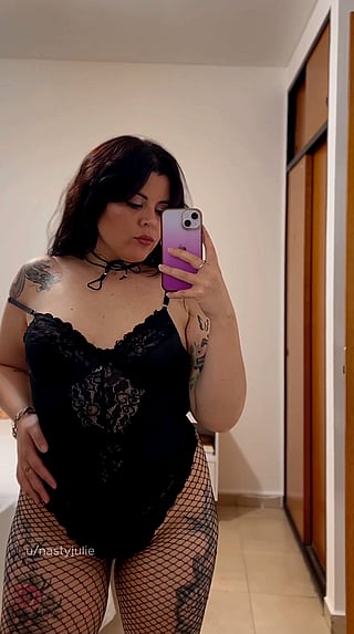 Your New Fav Secret GF: Brunette Latina Tease in Lingerie'