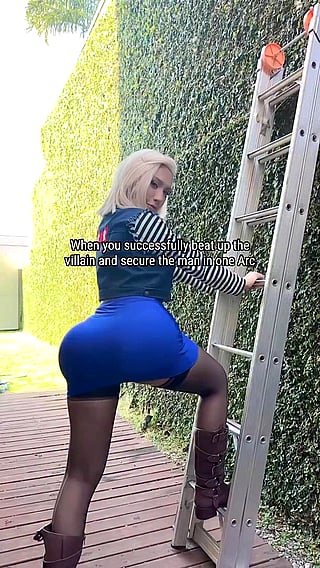 Android 18's Big Ass Cosplay'