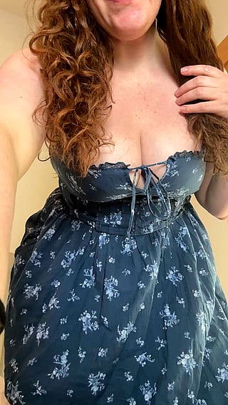 Big Tits in a Milky Dress: A Solo Titty Show'