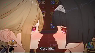 Kissy Kiss!: 3D Anime, Big Tits, Funny, Lesbian, Kissing, Multiple Tits'