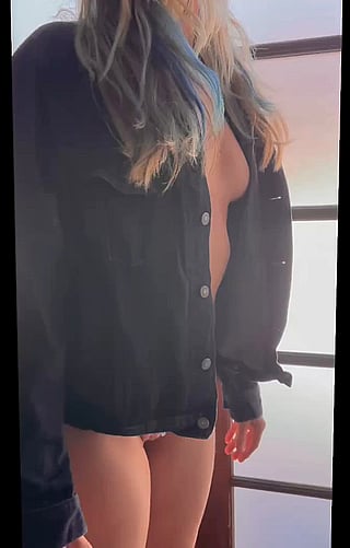 Blondie in a Micro Bikini Gets Riled Up'