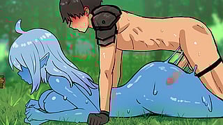 Slimey Girl Gets Prone Bone'
