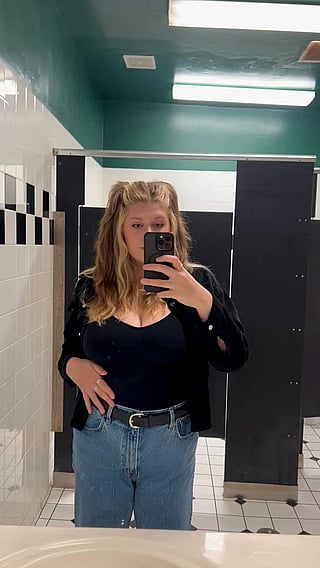 Showing off my big tits at a bar - I'm a slut!'