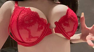 does my jumping boobs in red lingerie look cute on me <3'