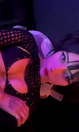 Would you breed this goth slut?'