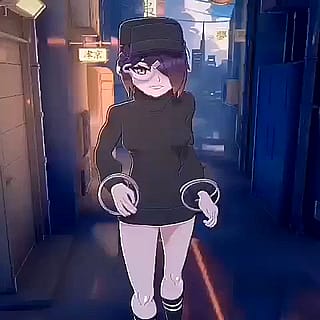 [F4A] You’re walking down the street when you hear something coming from the alley. “Pstt~.. Wanna have some fun?” You see my half naked goth body and a grin on my face.'