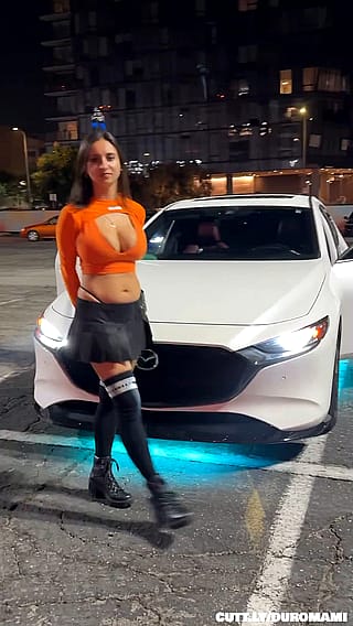 Your girl loves to come to car meets dressed like a total slut'